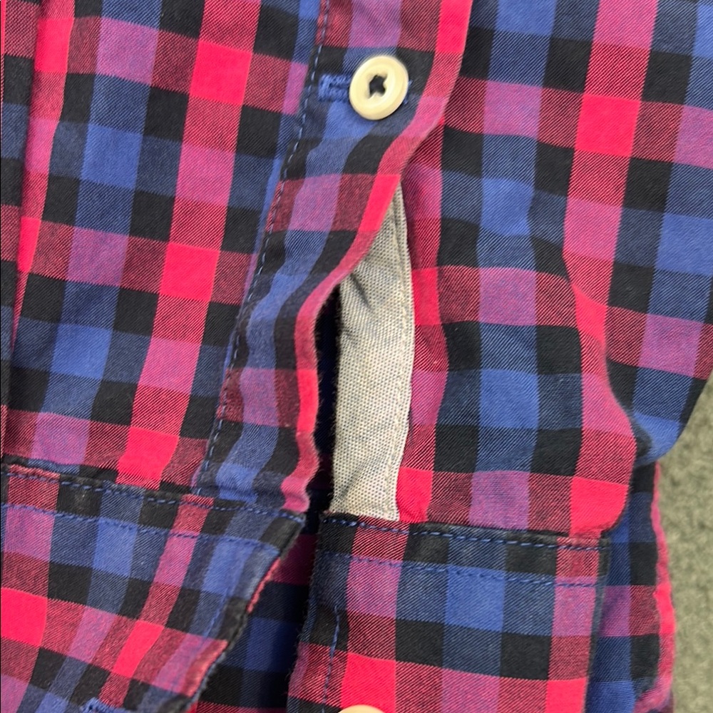 Bonobos Blue & Pink Gingham Check Shirt | Men's XXL - Picture 4 of 11